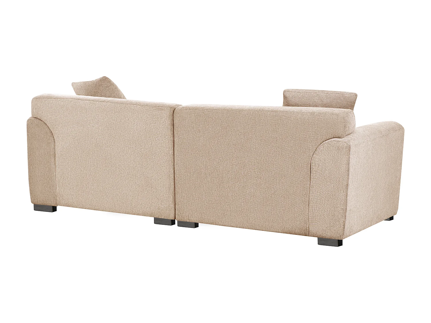Sofa aus Stoff beige 3-Sitzer gepolstert mit Kissen modernes Design Korio
