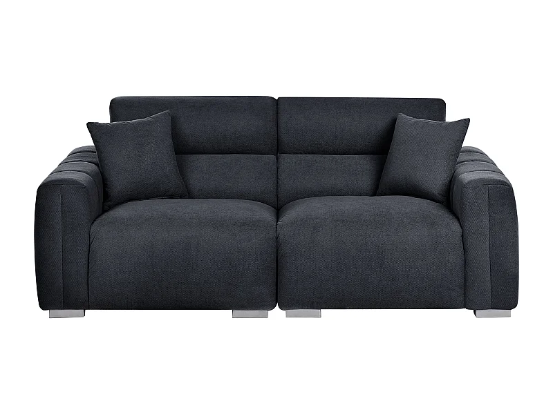 Sofa FAUSKAN Stoff Schwarz 3-Sitzer