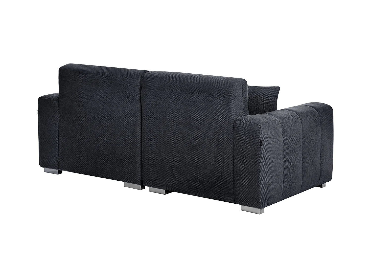 Sofa FAUSKAN Stoff Schwarz 3-Sitzer