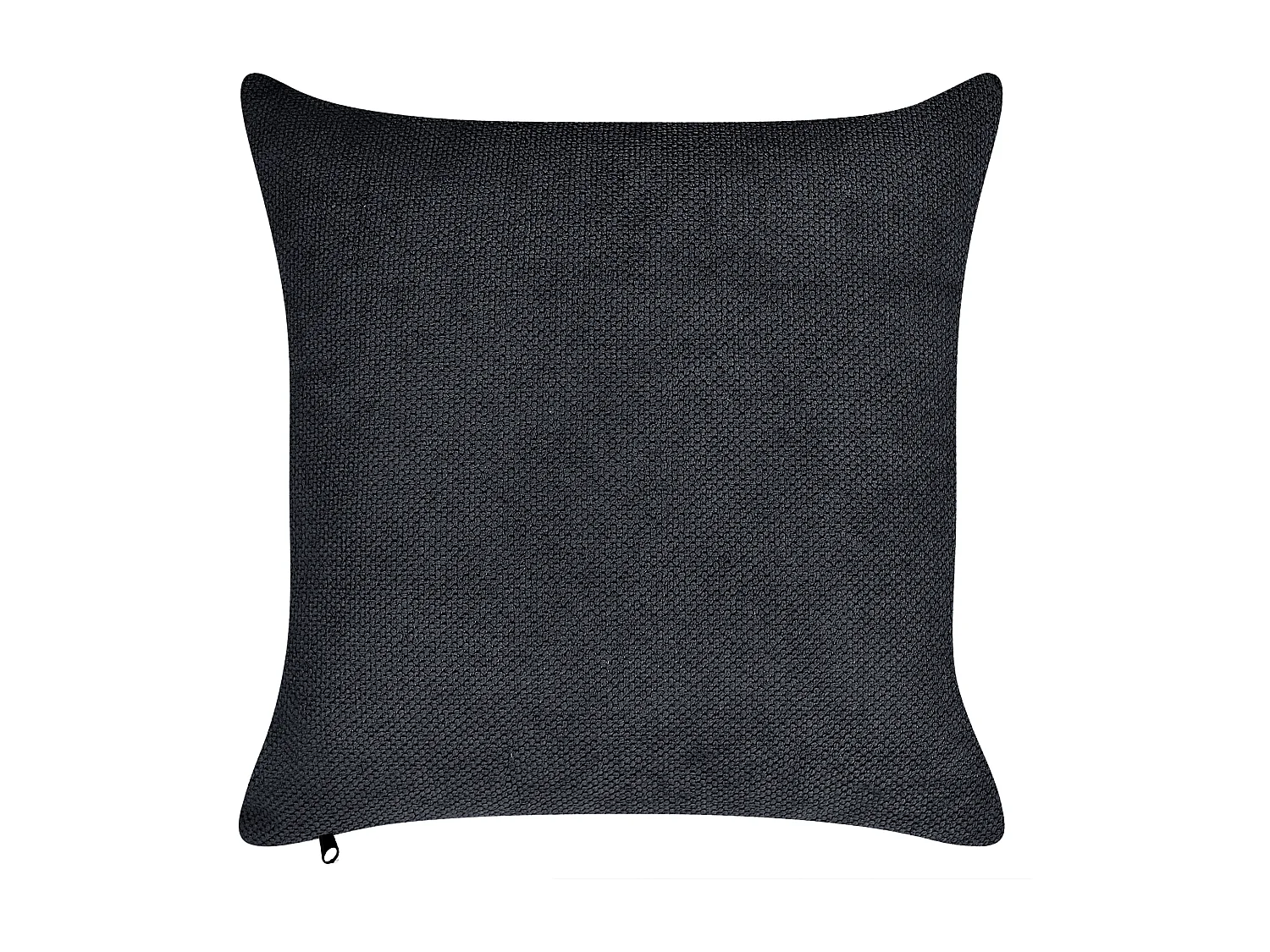 Sofá FAUSKAN Tecido Preto 3 lugares