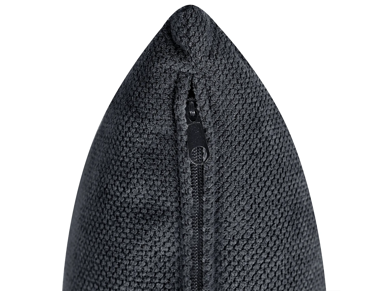 Sofá FAUSKAN Tecido Preto 3 lugares