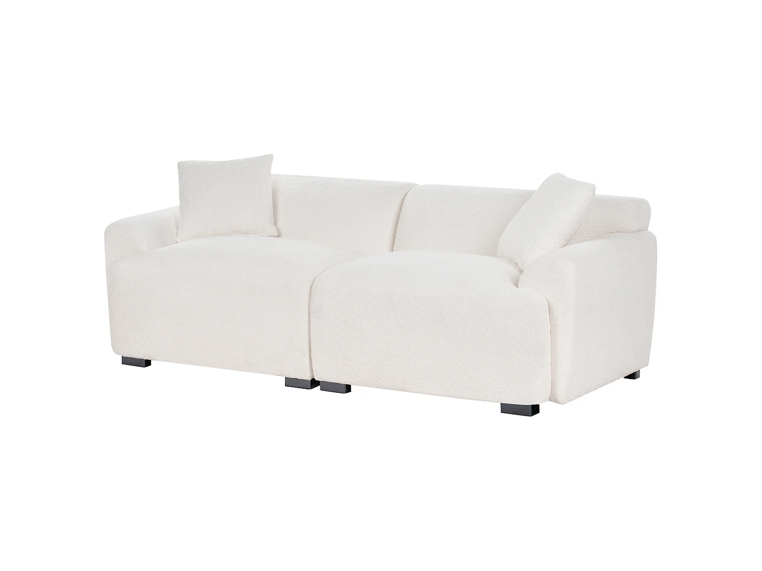 Sofa KORIO Boucle Złamana biel dla 3 osób