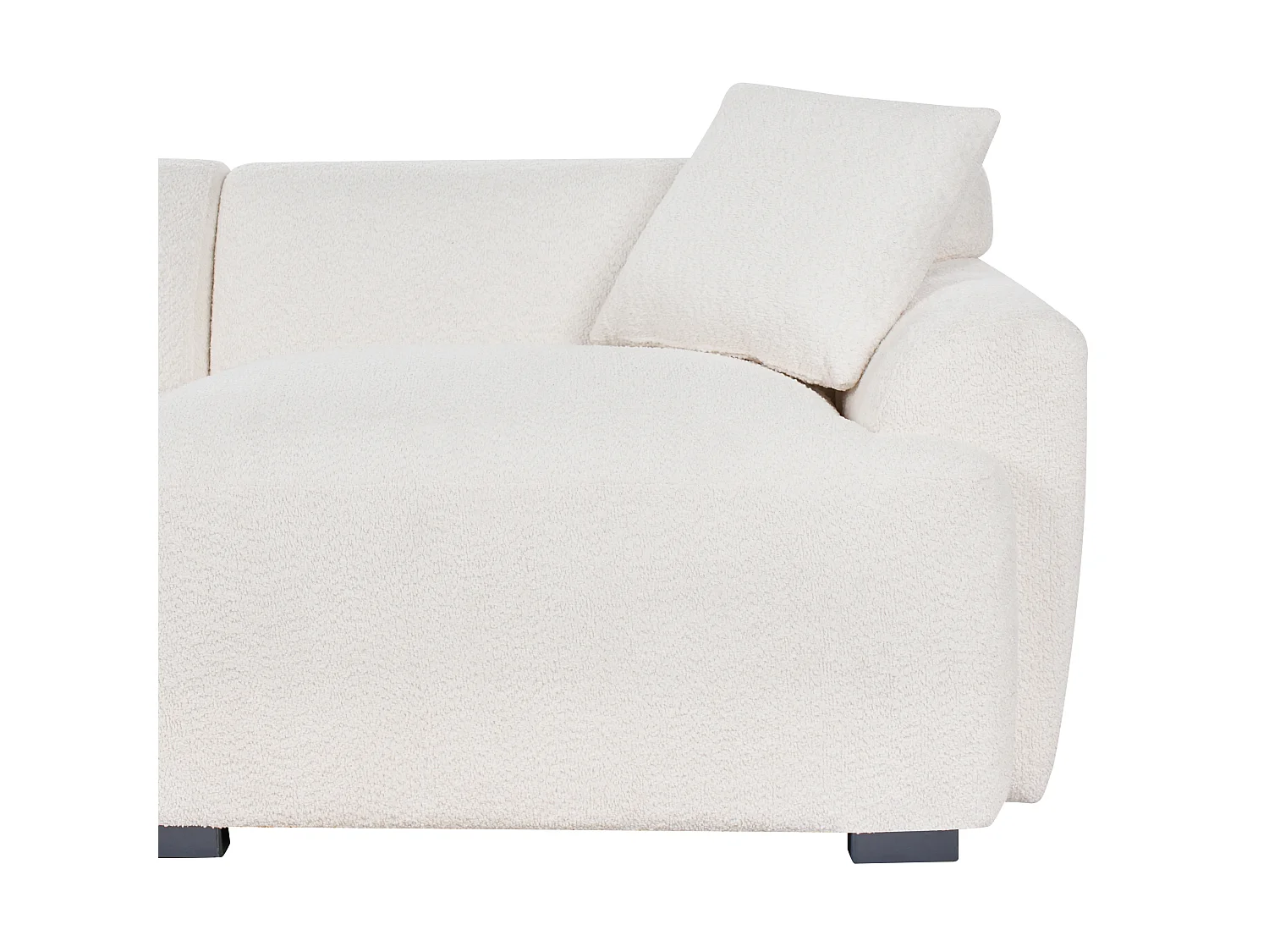 Sofa KORIO Boucle Złamana biel dla 3 osób