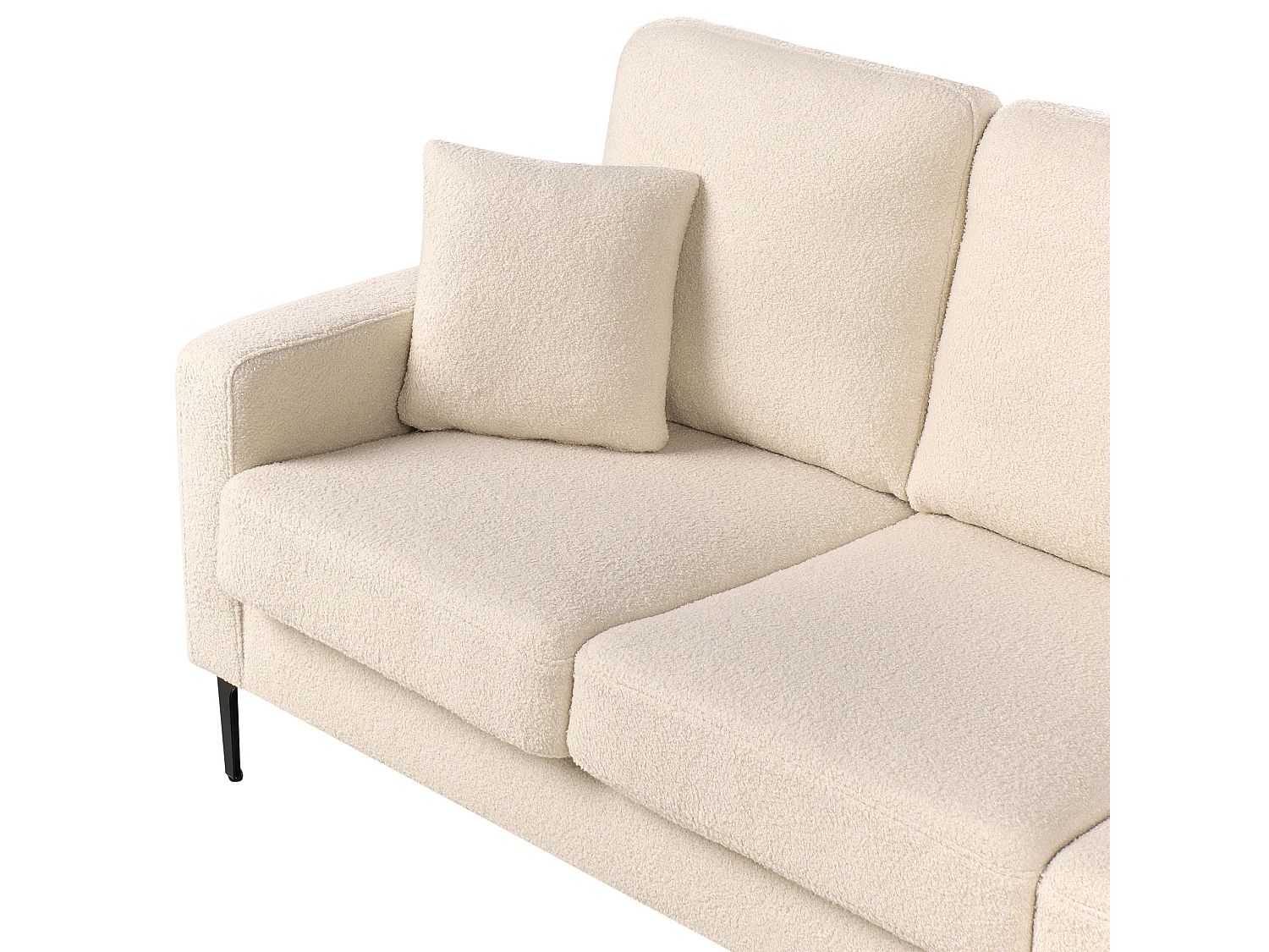 Canapé 3 places GAVLE Bouclé Beige