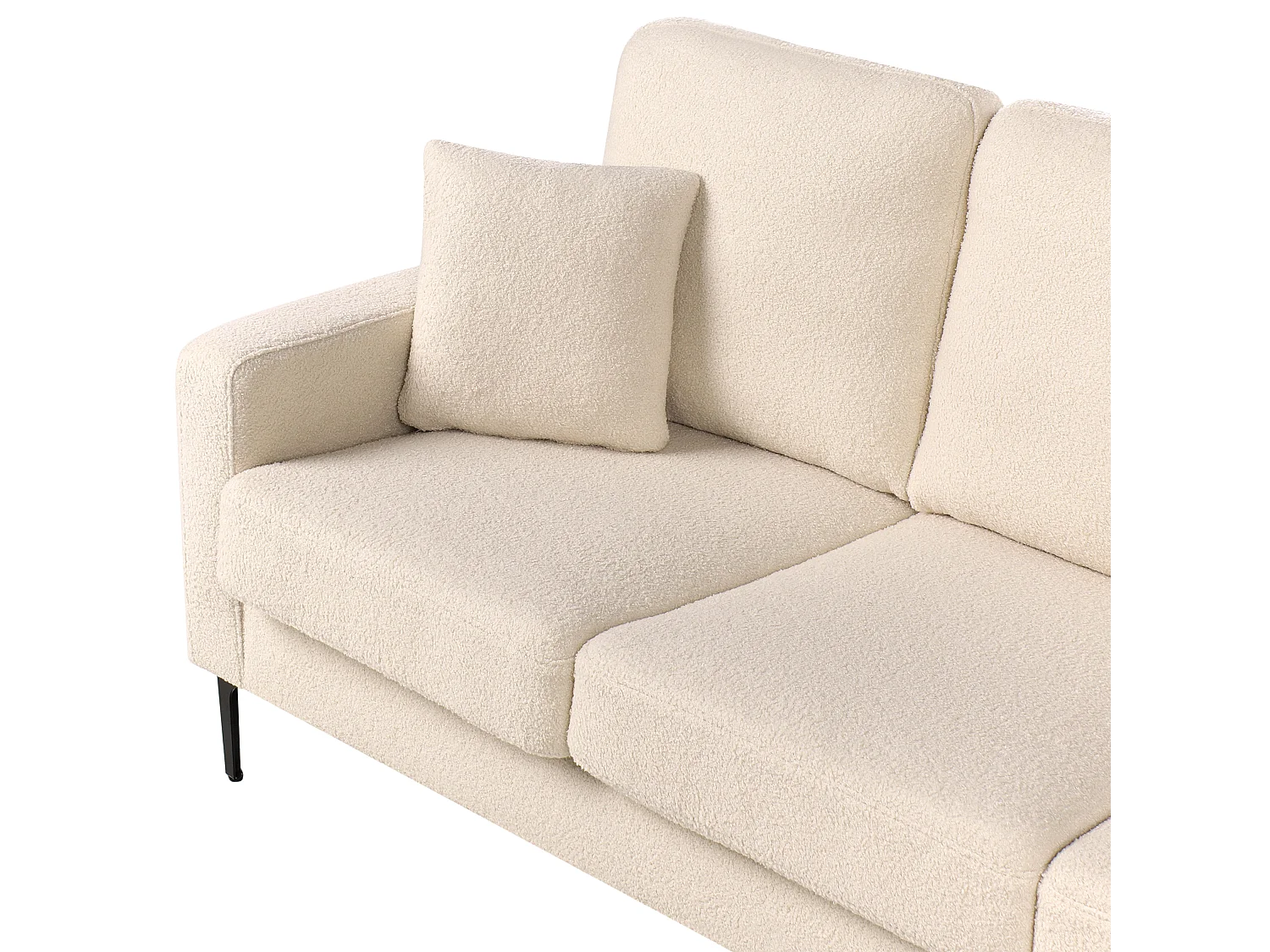 Canapé 3 places GAVLE Bouclé Beige