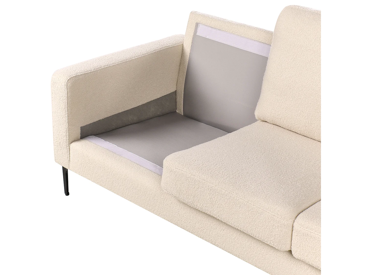 Canapé 3 places GAVLE Bouclé Beige