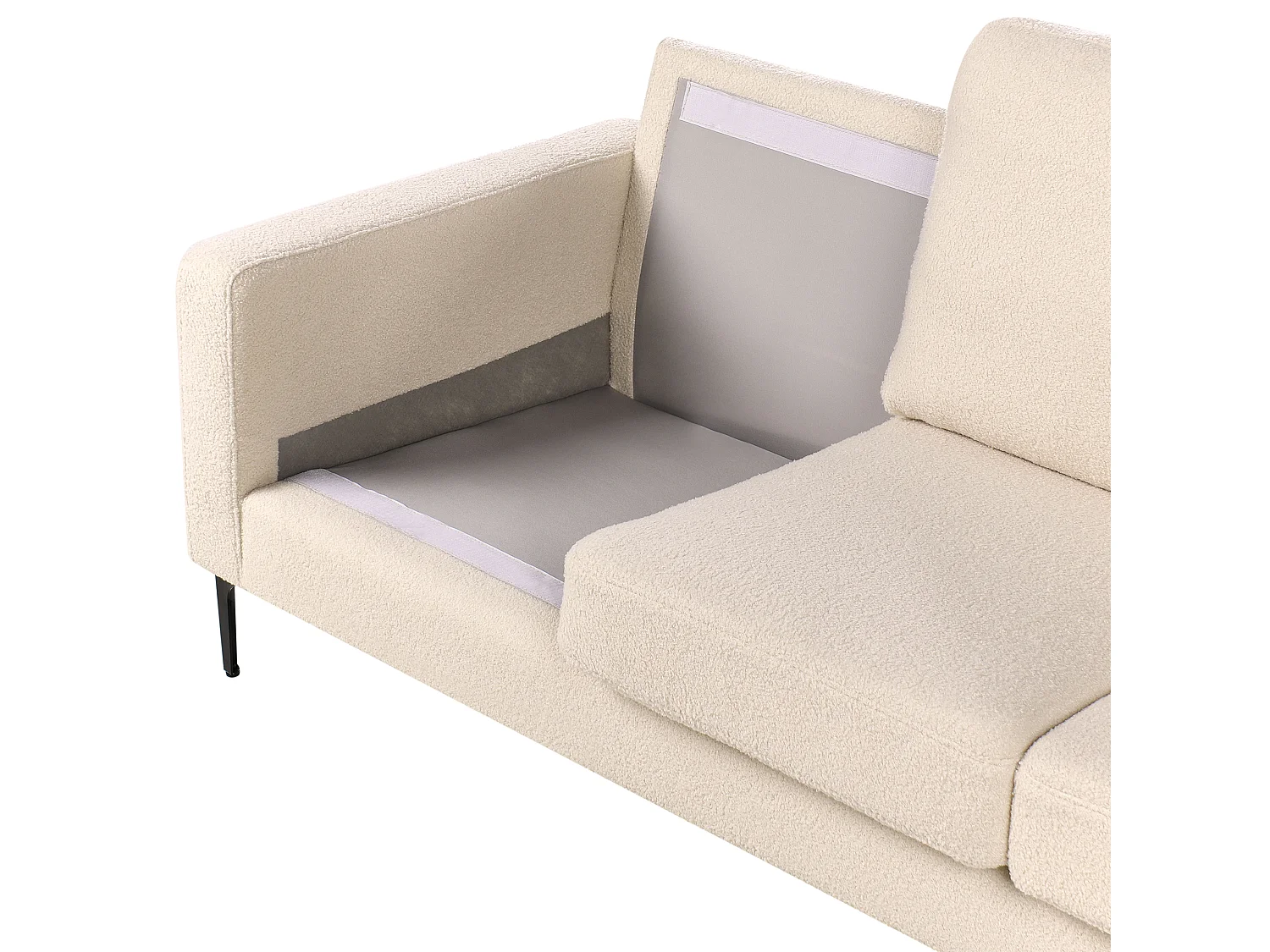 Divano GAVLE Bouclé Beige 3 posti