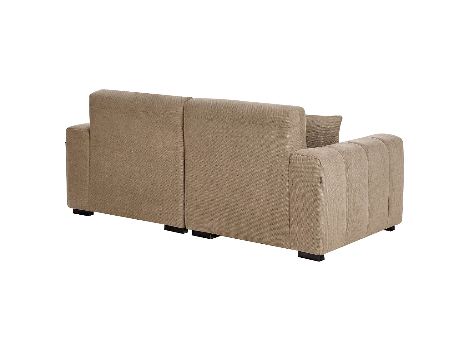 Sofa FAUSKAN Stoff Hellbraun 3-Sitzer