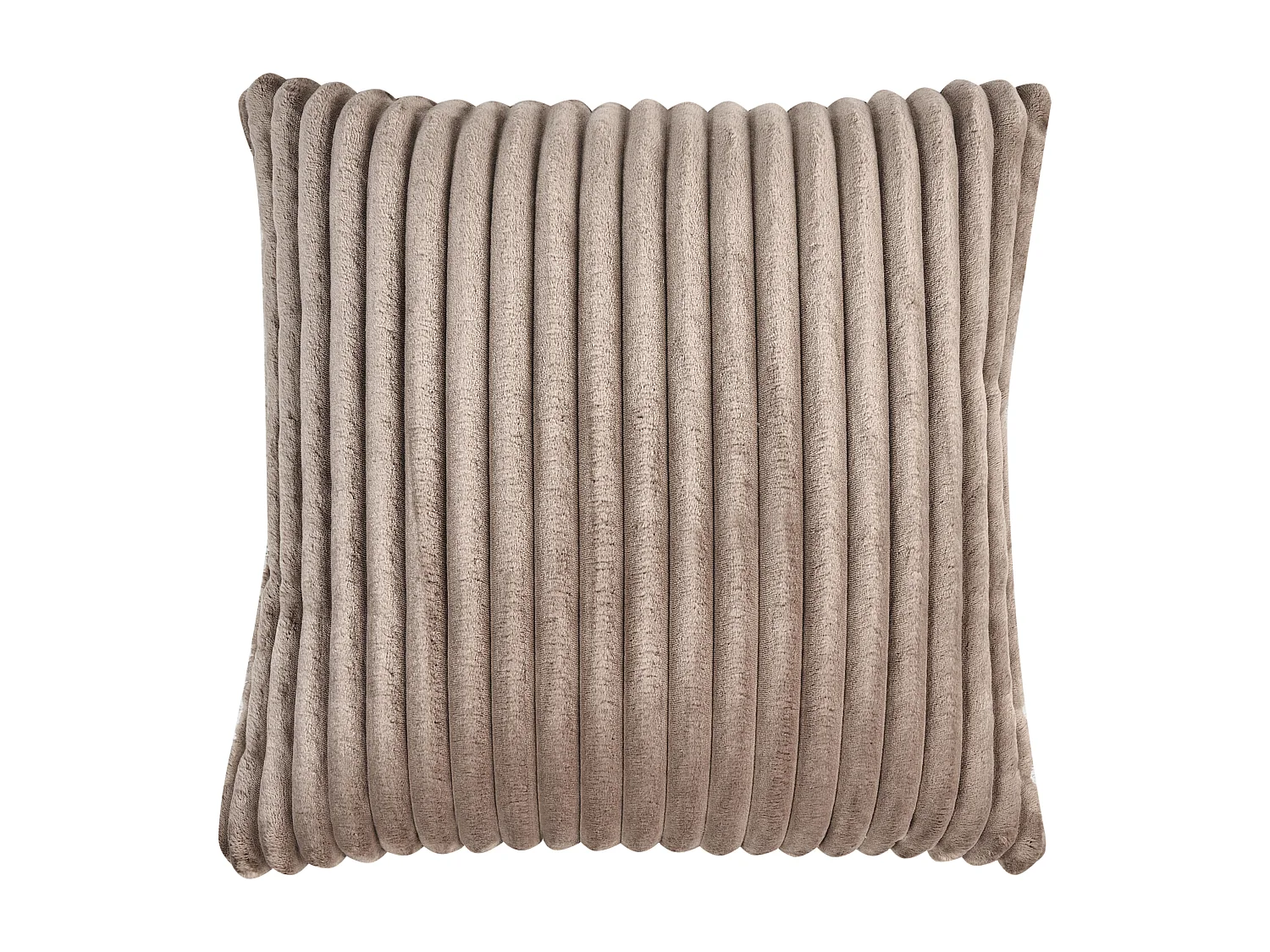 Canapé d'Angle à Droite en Velours Côtelé 3 Places Marron Clair Stenum