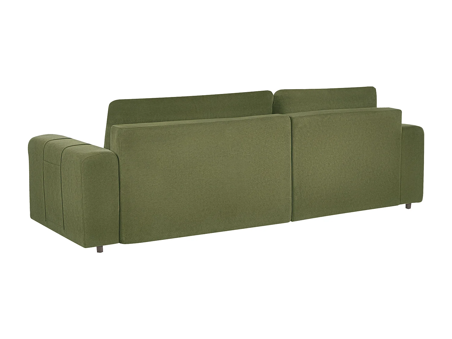 Sofá cama esquinero INNVIK Tela Verde 3 plazas Derecha