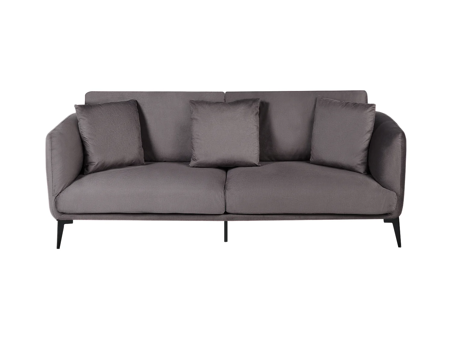 Sofa aus Samt beige / taupe 3-Sitzer gepolstert mit Kissen modernes Design Bodum