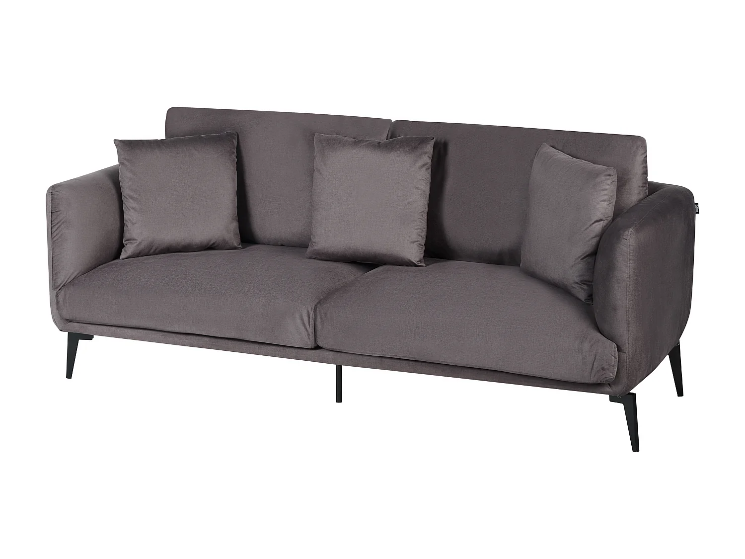 Bank BODUM Fluweel Taupe 3-zitter