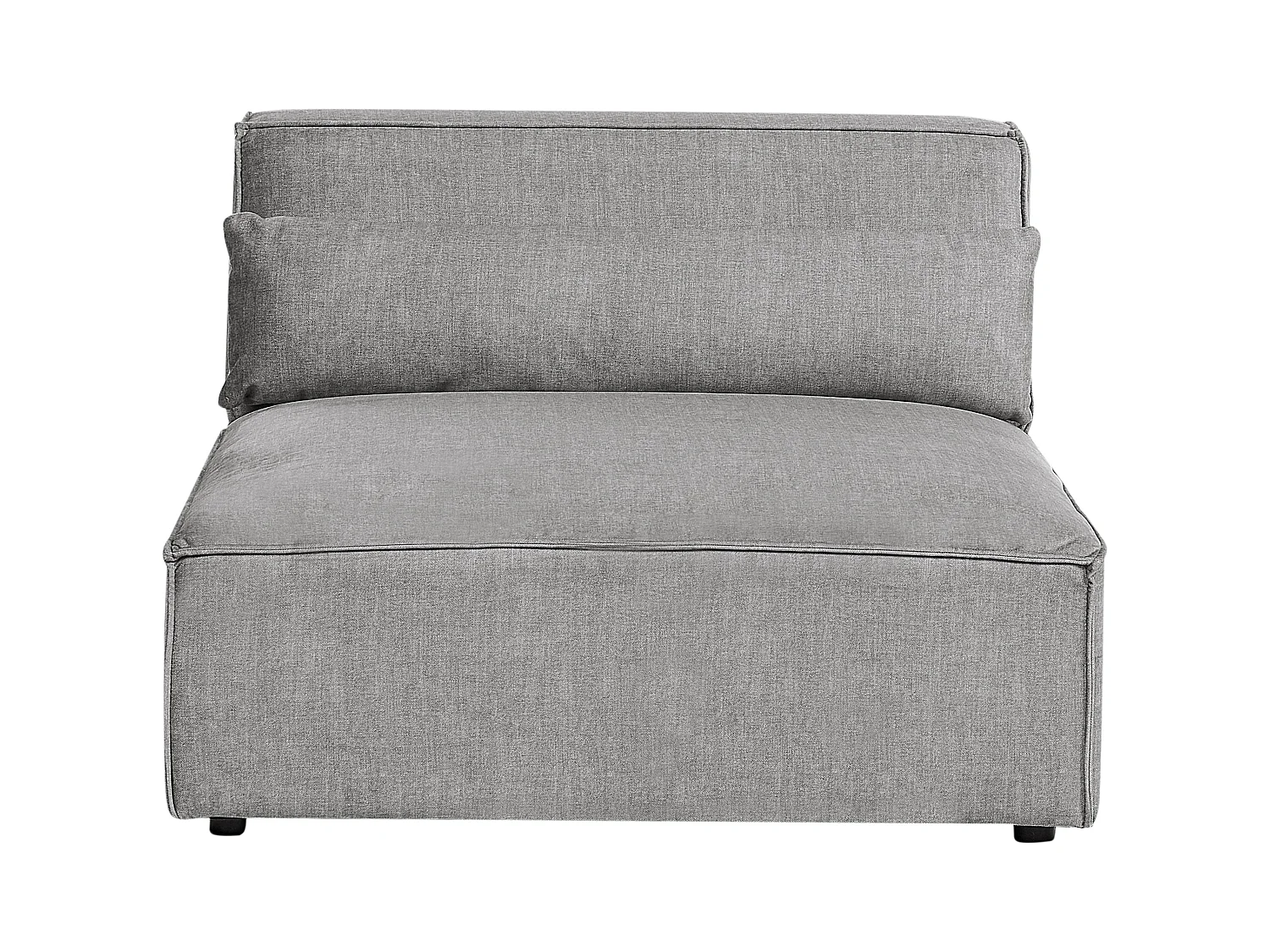 Canapé modulable 2 places HELLNAR Tissu Gris