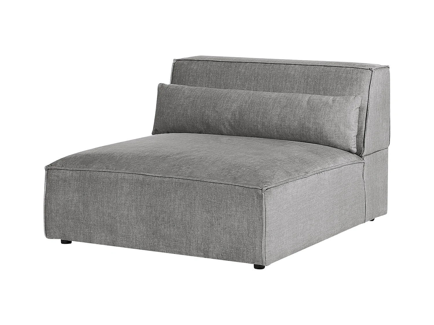 Canapé modulable 2 places HELLNAR Tissu Gris