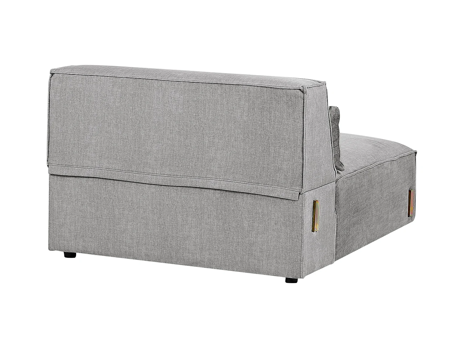 Canapé modulable 2 places HELLNAR Tissu Gris
