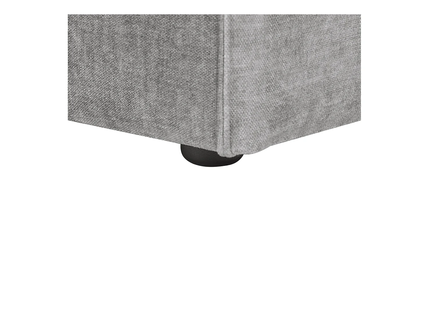 Canapé modulable 2 places HELLNAR Tissu Gris