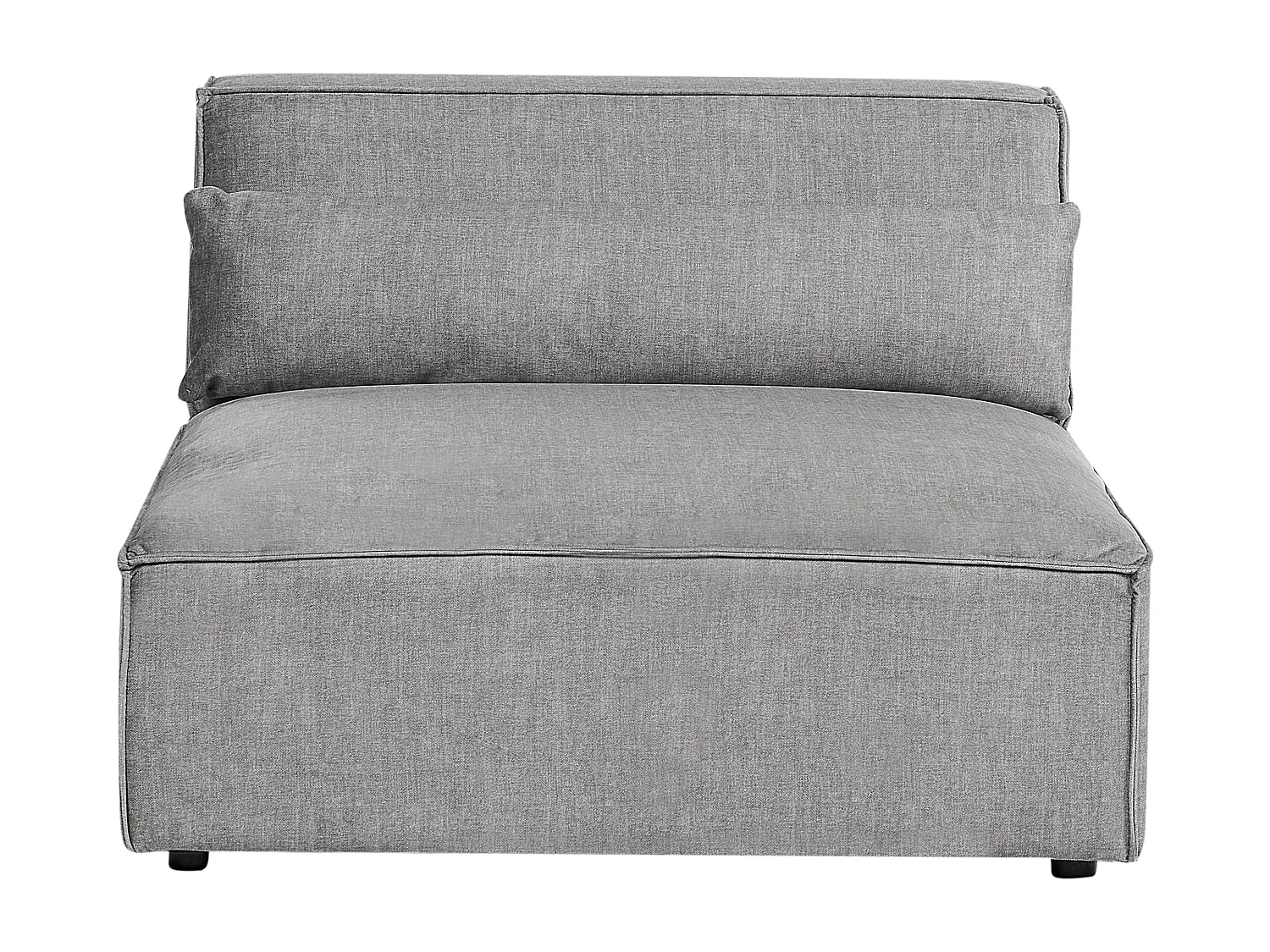 Canapé modulable 2 places HELLNAR Tissu Gris