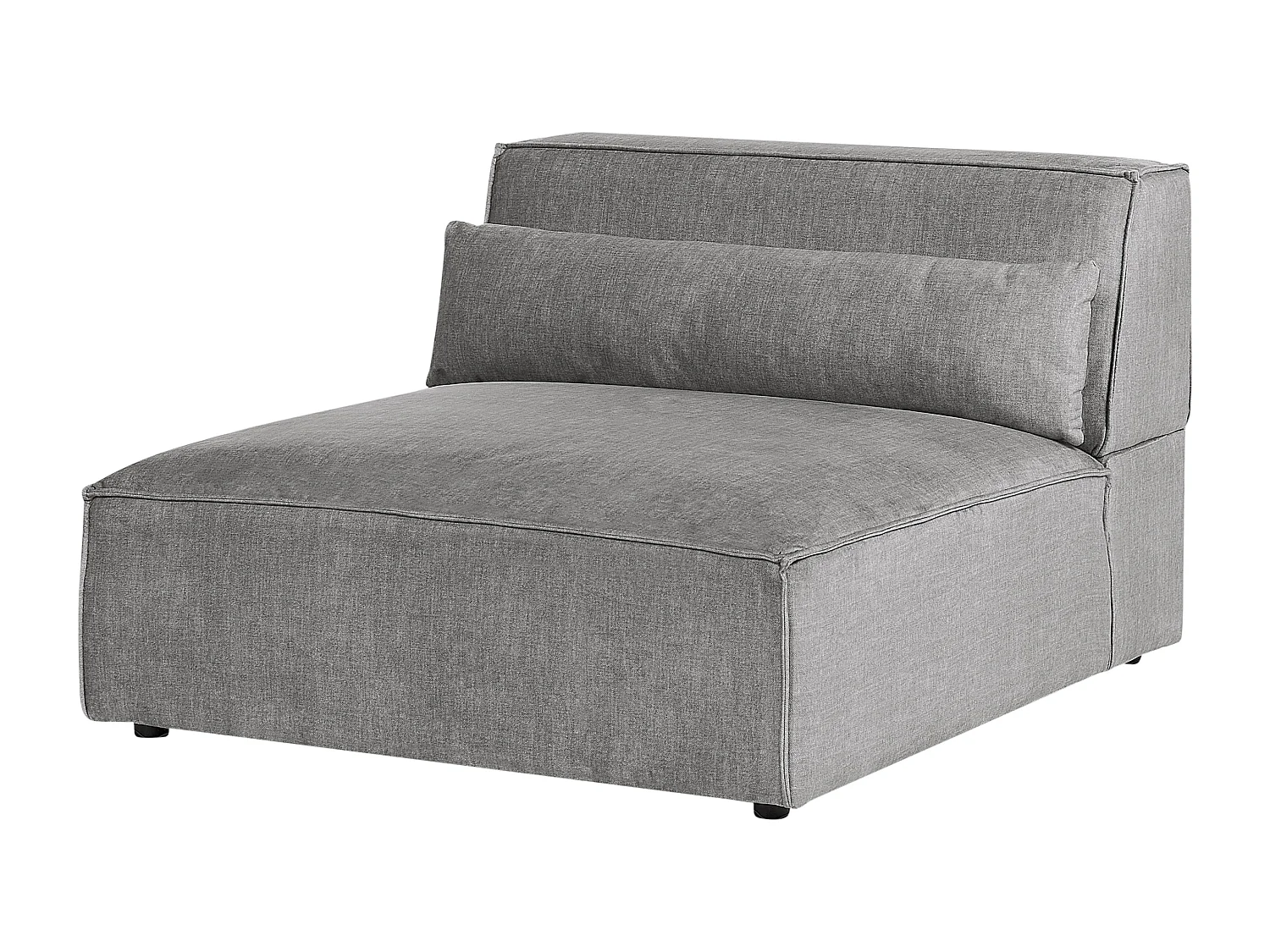 Canapé modulable 2 places HELLNAR Tissu Gris