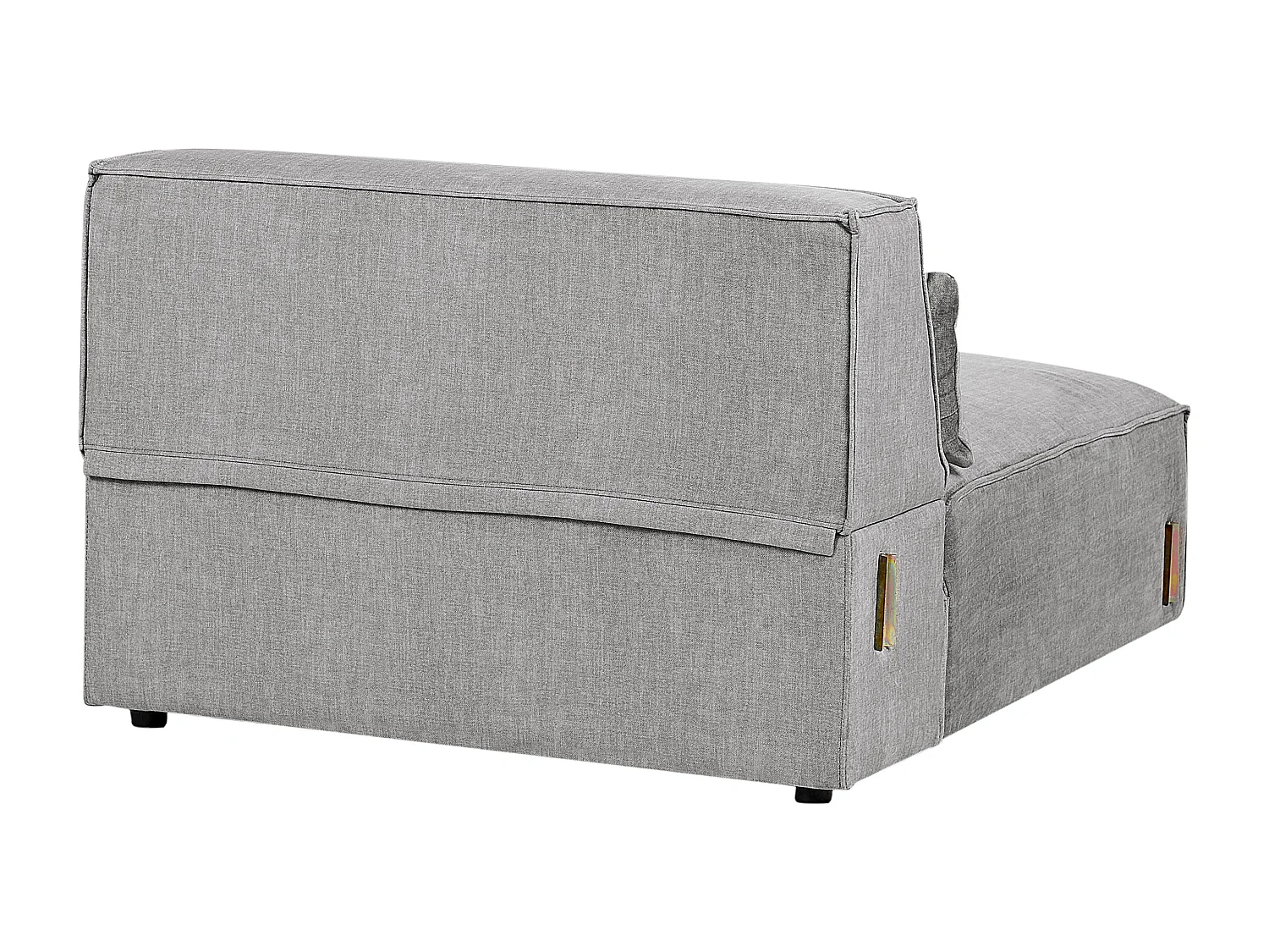 Canapé modulable 2 places HELLNAR Tissu Gris