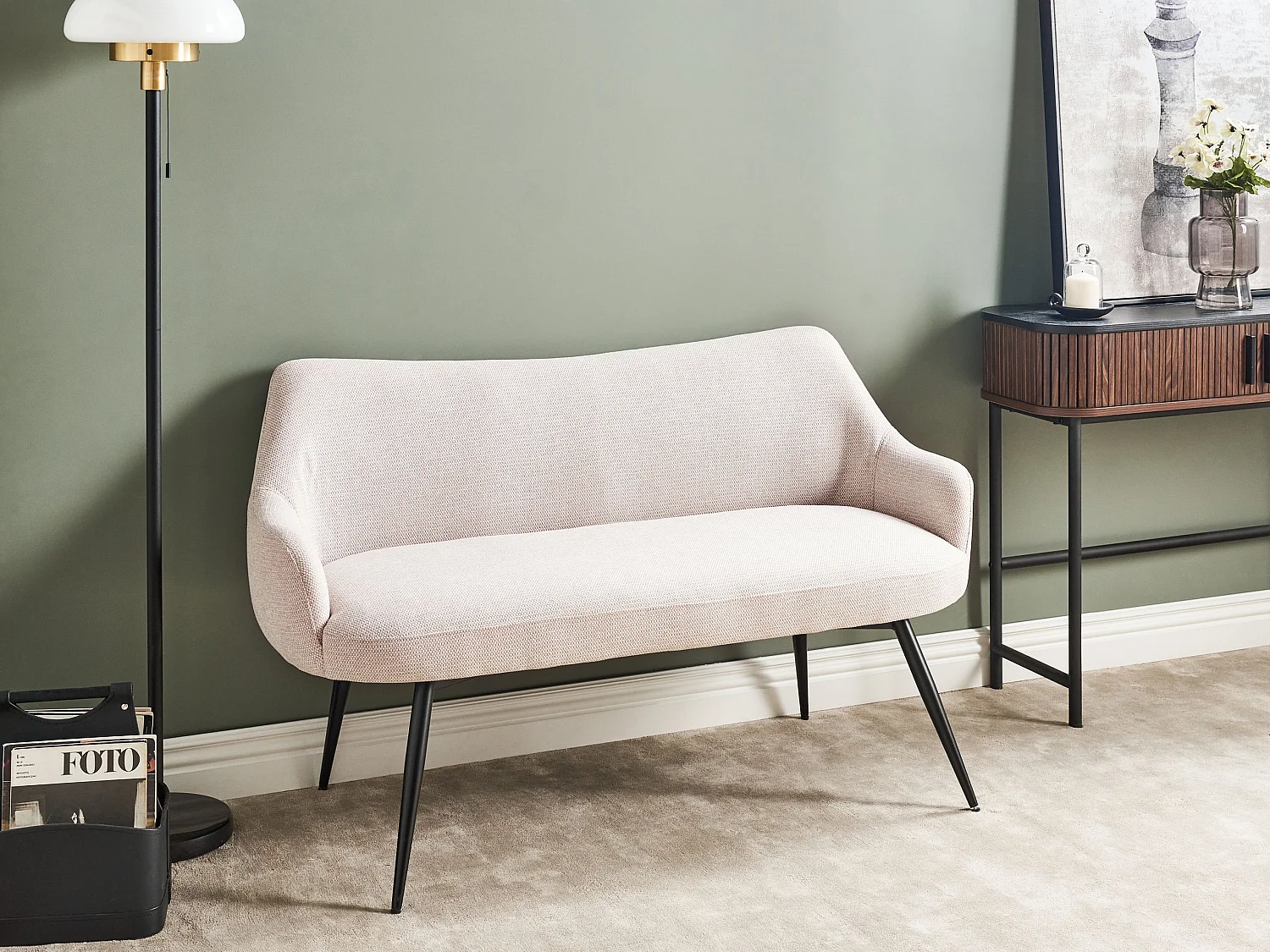 Bank ARENDAL Stof Beige 2-zitter