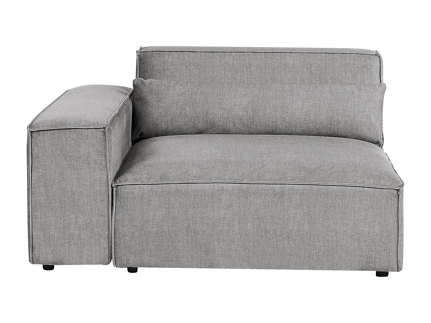 Canapé modulable 3 places HELLNAR Tissu Gris
