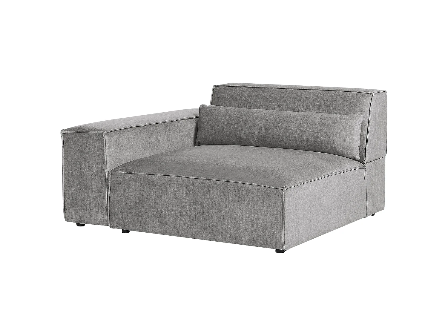 Modular Sofa 3 Seater HELLNAR Grey Fabric