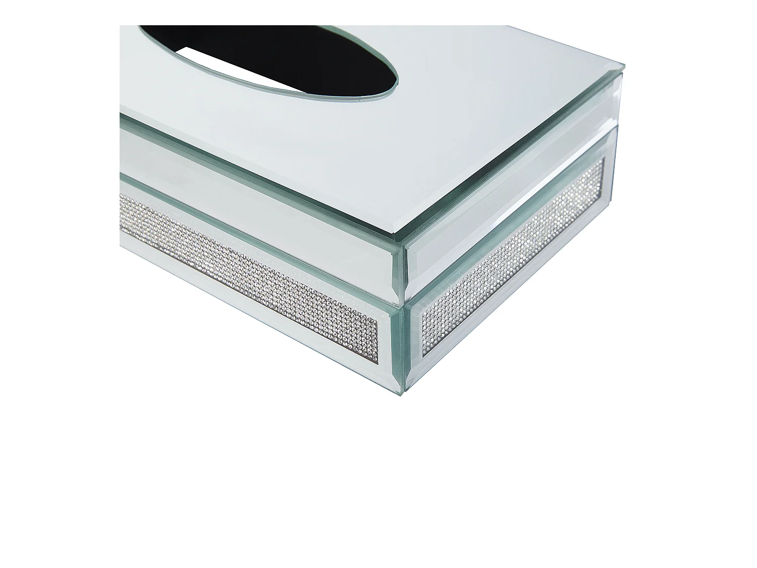 Porte-serviette de table CHARLY Verre Argenté