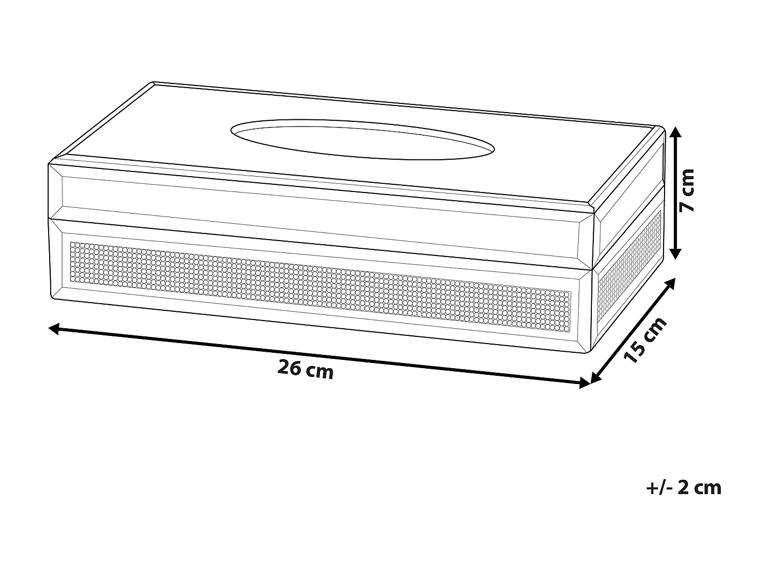 Porte-serviette de table CHARLY Verre Argenté