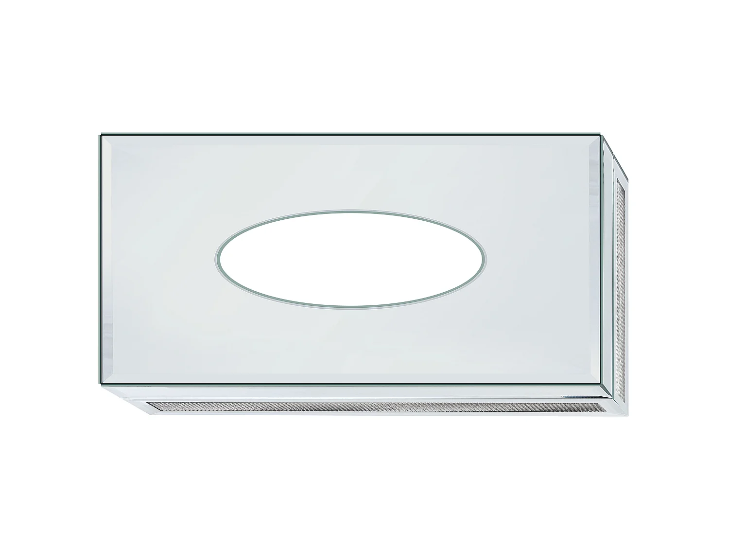 Tissue Box CHARLY Glass Silver