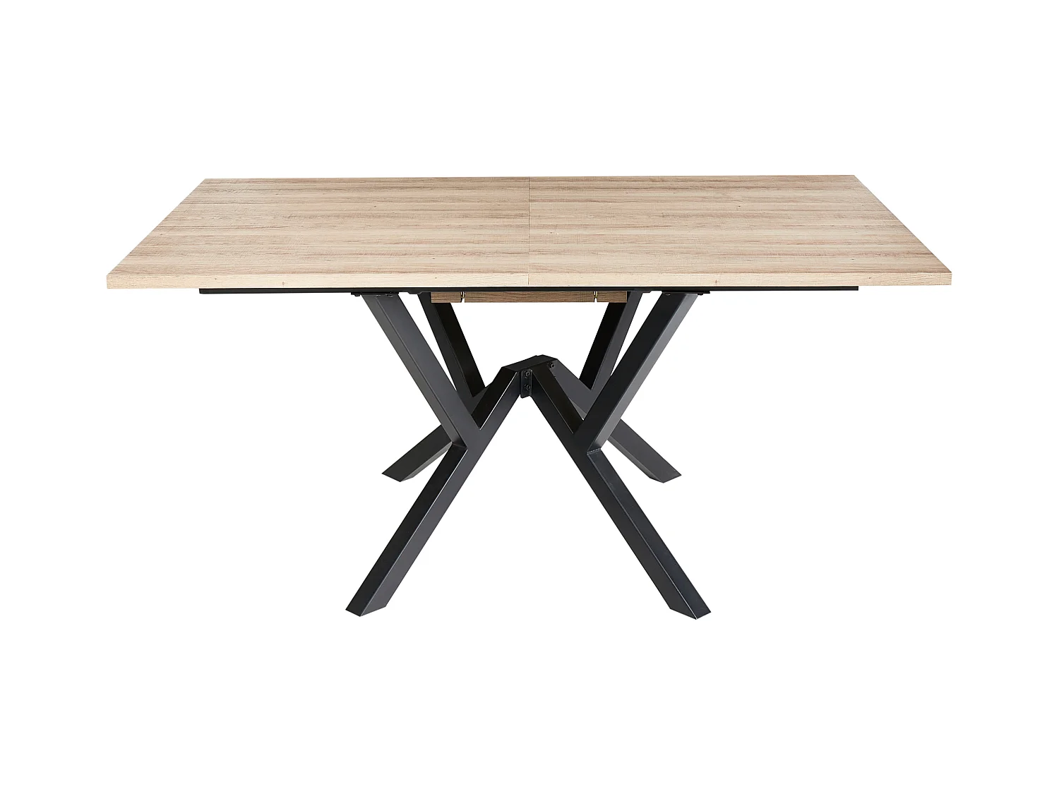 Table de salle à manger extensible ANSELL Marron clair 160/200 cm 90 cm