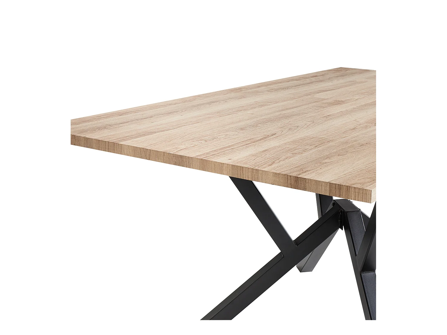 Table de salle à manger extensible ANSELL Marron clair 160/200 cm 90 cm