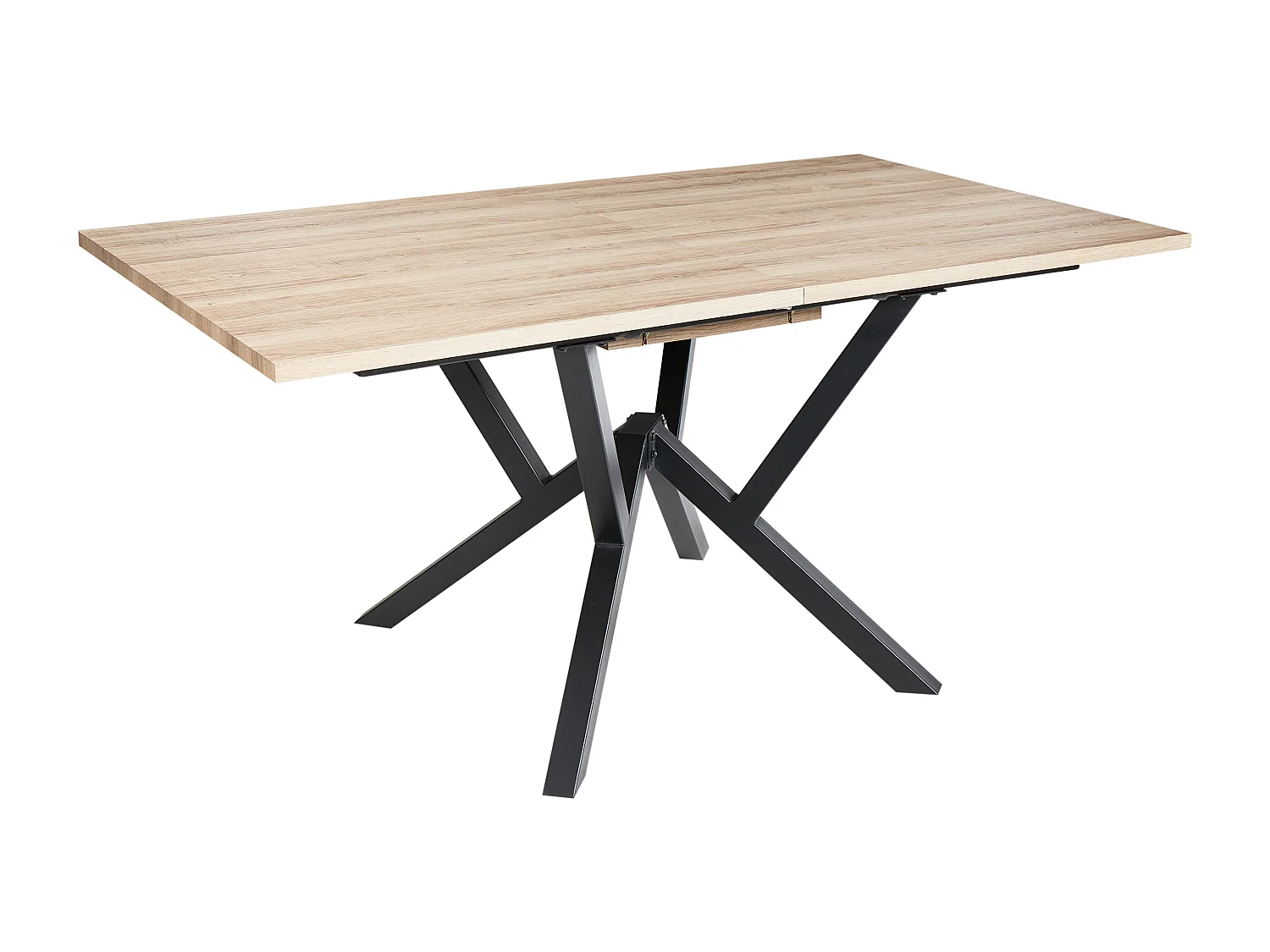 Table de salle à manger extensible ANSELL Marron clair 160/200 cm 90 cm