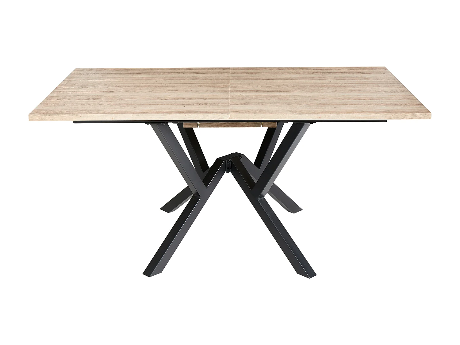 Table de salle à manger extensible ANSELL Marron clair 160/200 cm 90 cm
