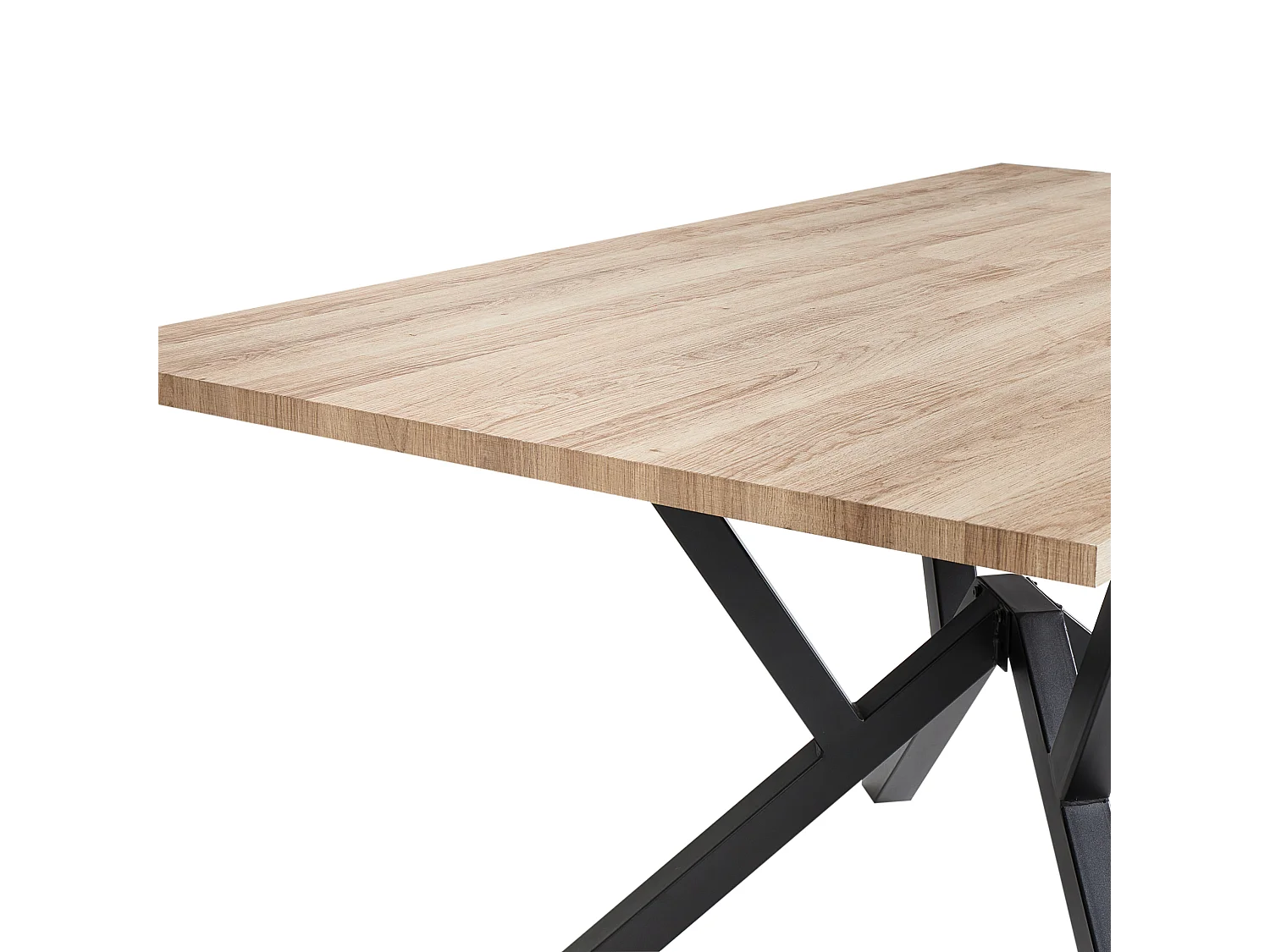 Table de salle à manger extensible ANSELL Marron clair 160/200 cm 90 cm