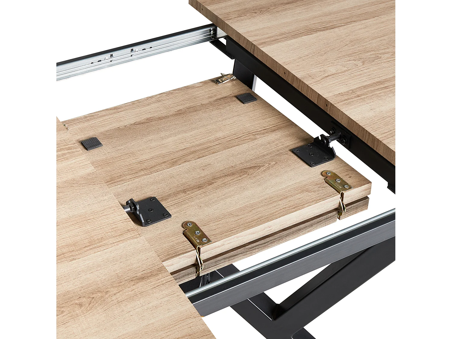 Stół do jadalni rozkładany ANSELL Jasnobrązowy 160/200 cm 90 cm