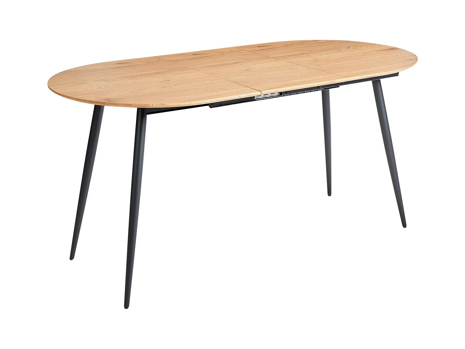Mesa de jantar extensível CLAVET Castanho claro 120/160 cm 80 cm