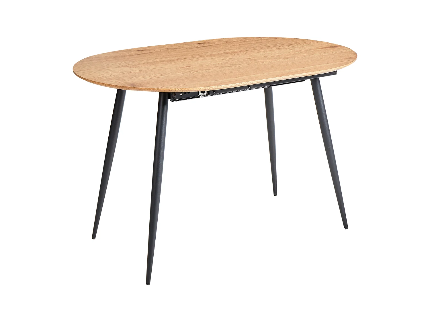 Mesa de jantar extensível CLAVET Castanho claro 120/160 cm 80 cm