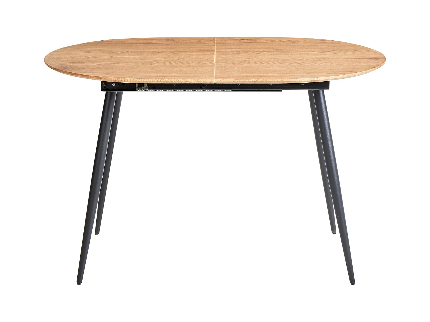 Mesa de jantar extensível CLAVET Castanho claro 120/160 cm 80 cm