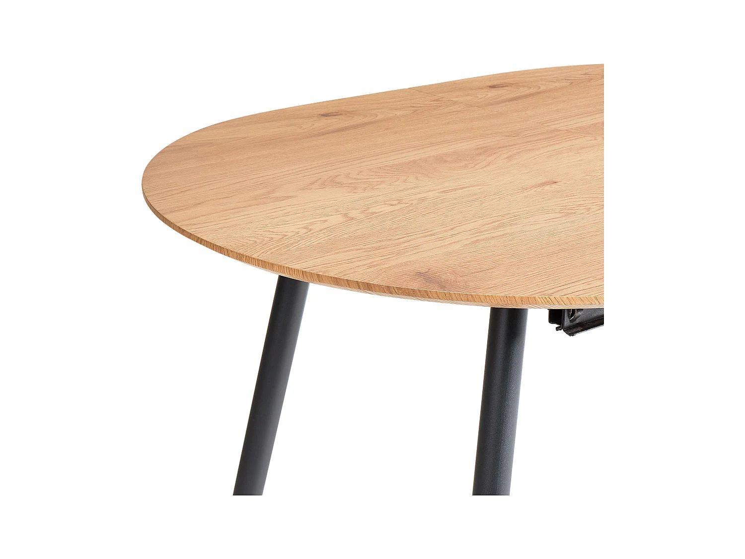Mesa de jantar extensível CLAVET Castanho claro 120/160 cm 80 cm