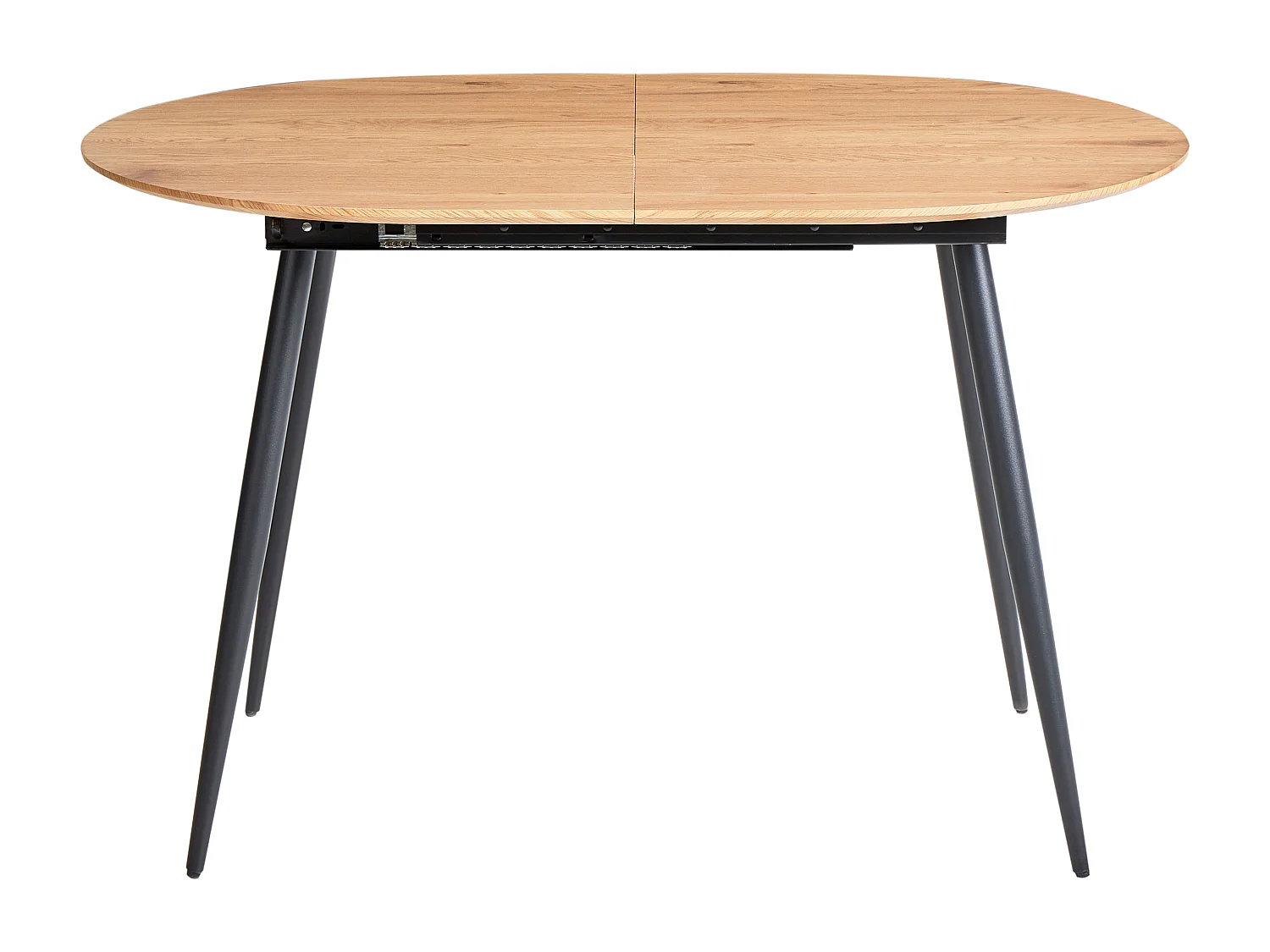 Table de salle à manger extensible CLAVET Marron clair 120/160 cm 80 cm