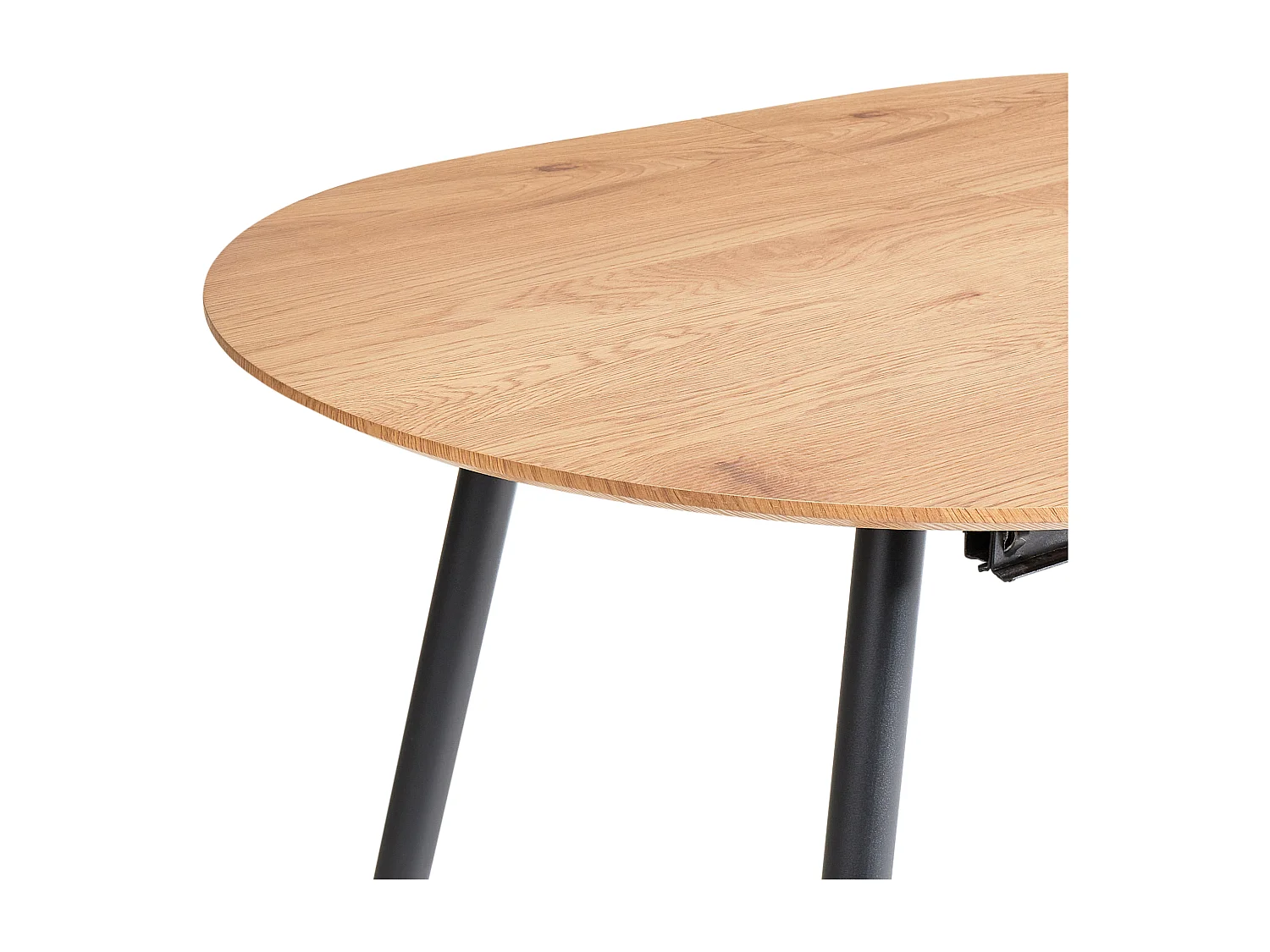 Eettafel uitschuifbaar CLAVET Lichtbruin 120/160 cm 80 cm
