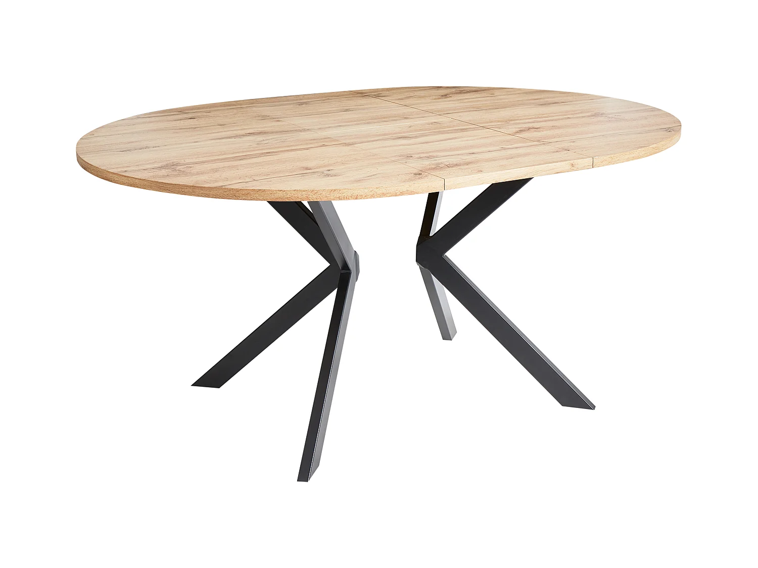 Table de salle à manger extensible CARLEA Marron clair 120/160 cm 120 cm