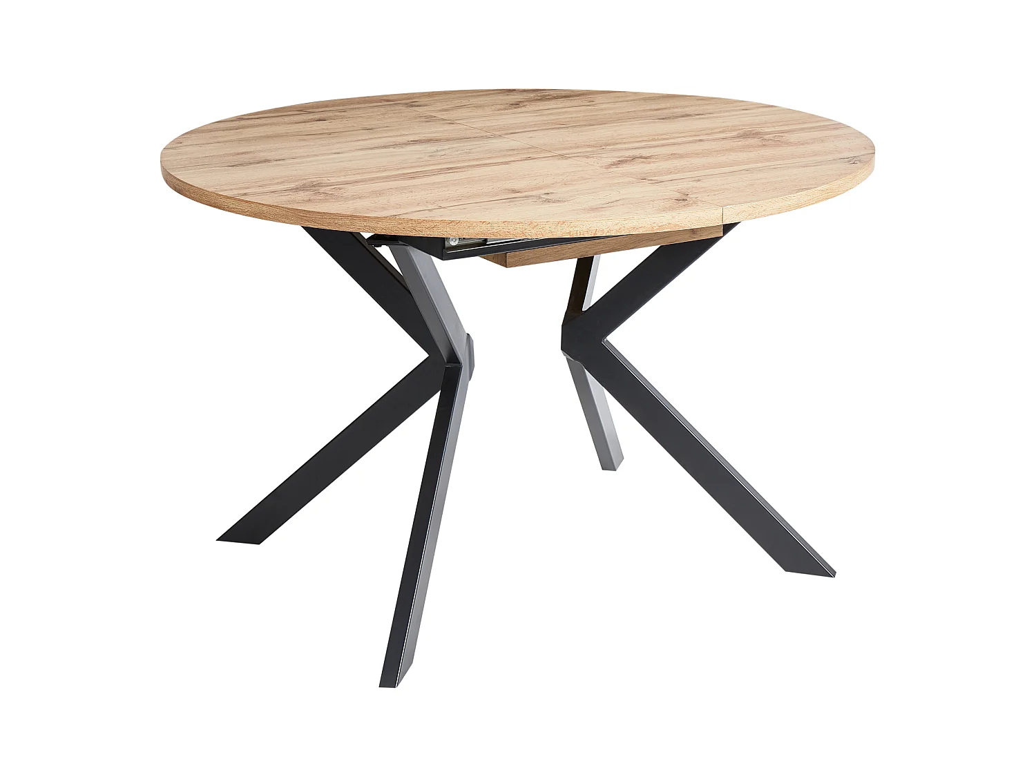 Table de salle à manger extensible CARLEA Marron clair 120/160 cm 120 cm
