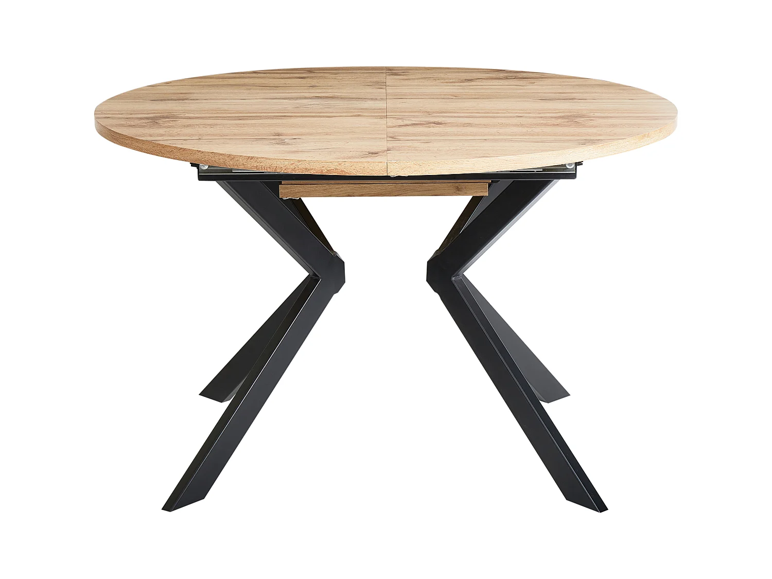 Table de salle à manger extensible CARLEA Marron clair 120/160 cm 120 cm