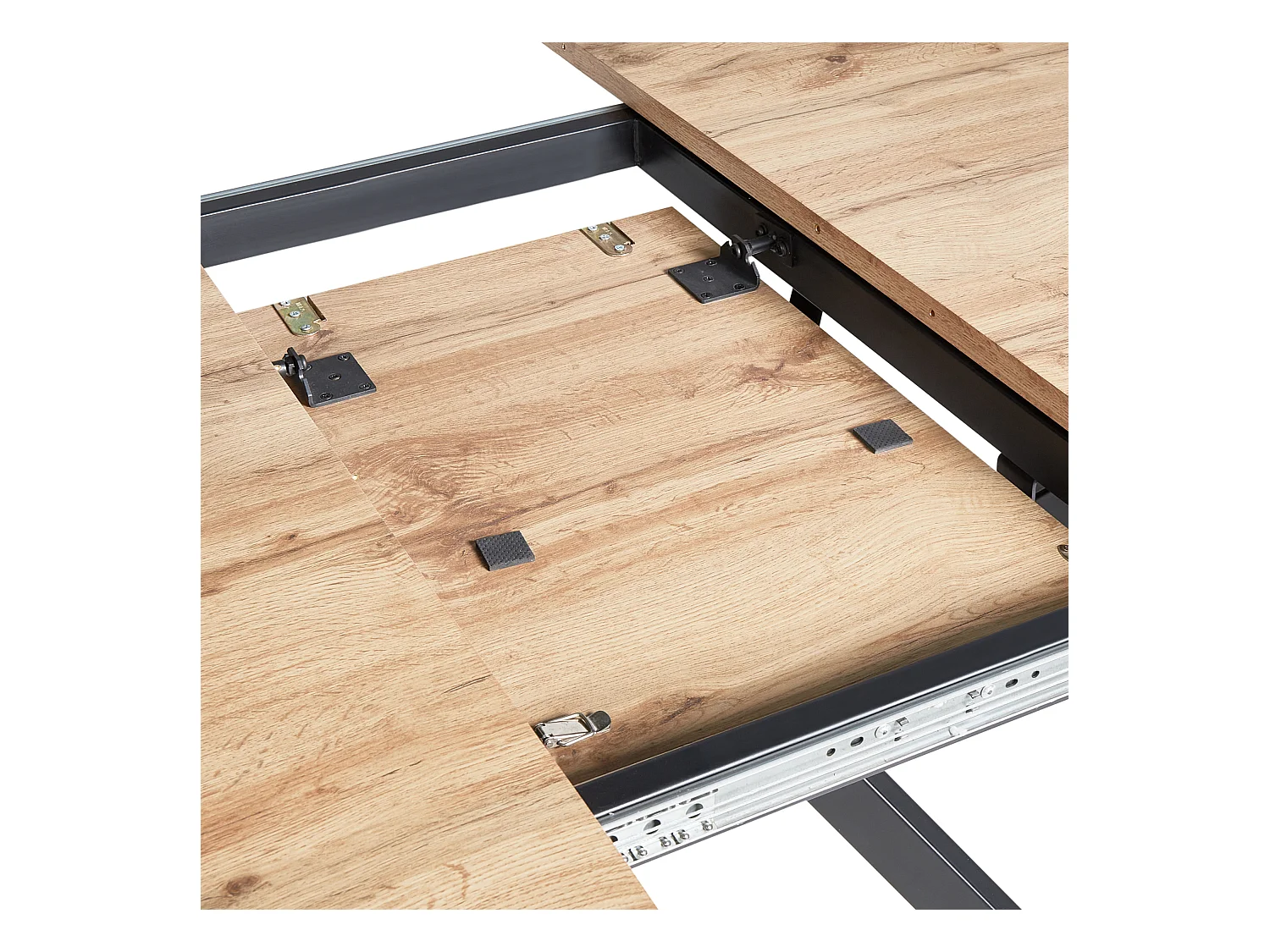 Table de salle à manger extensible CARLEA Marron clair 120/160 cm 120 cm