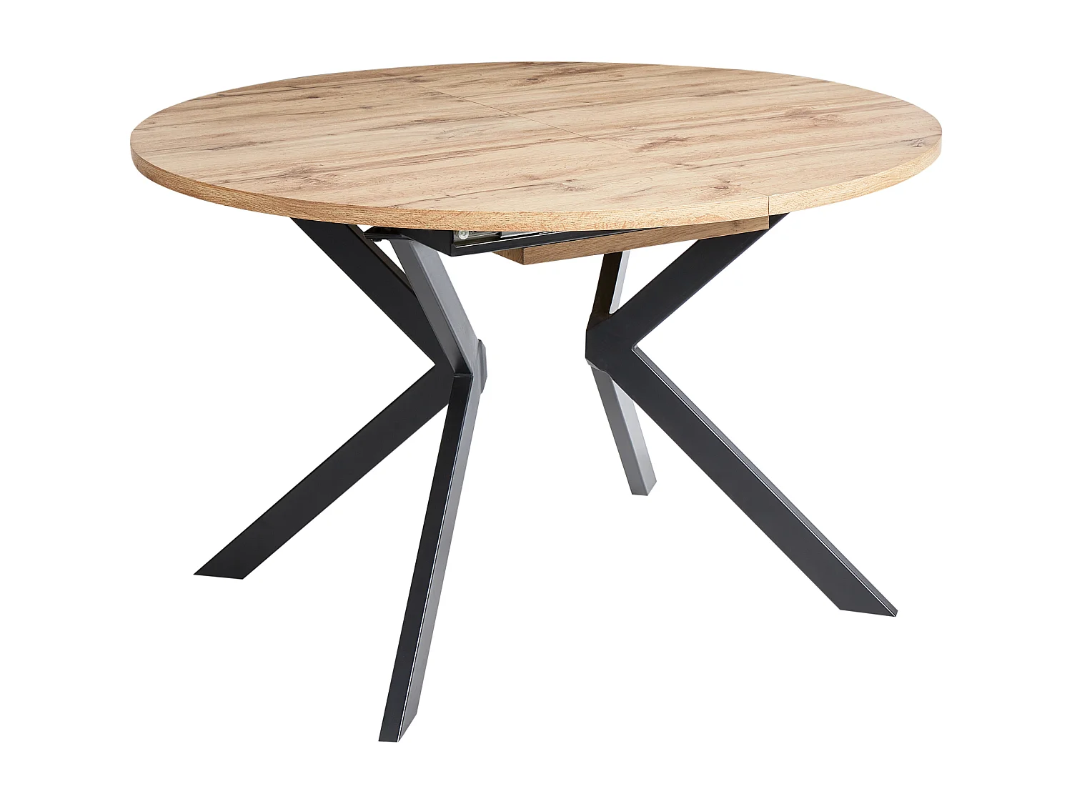 Table de salle à manger extensible CARLEA Marron clair 120/160 cm 120 cm
