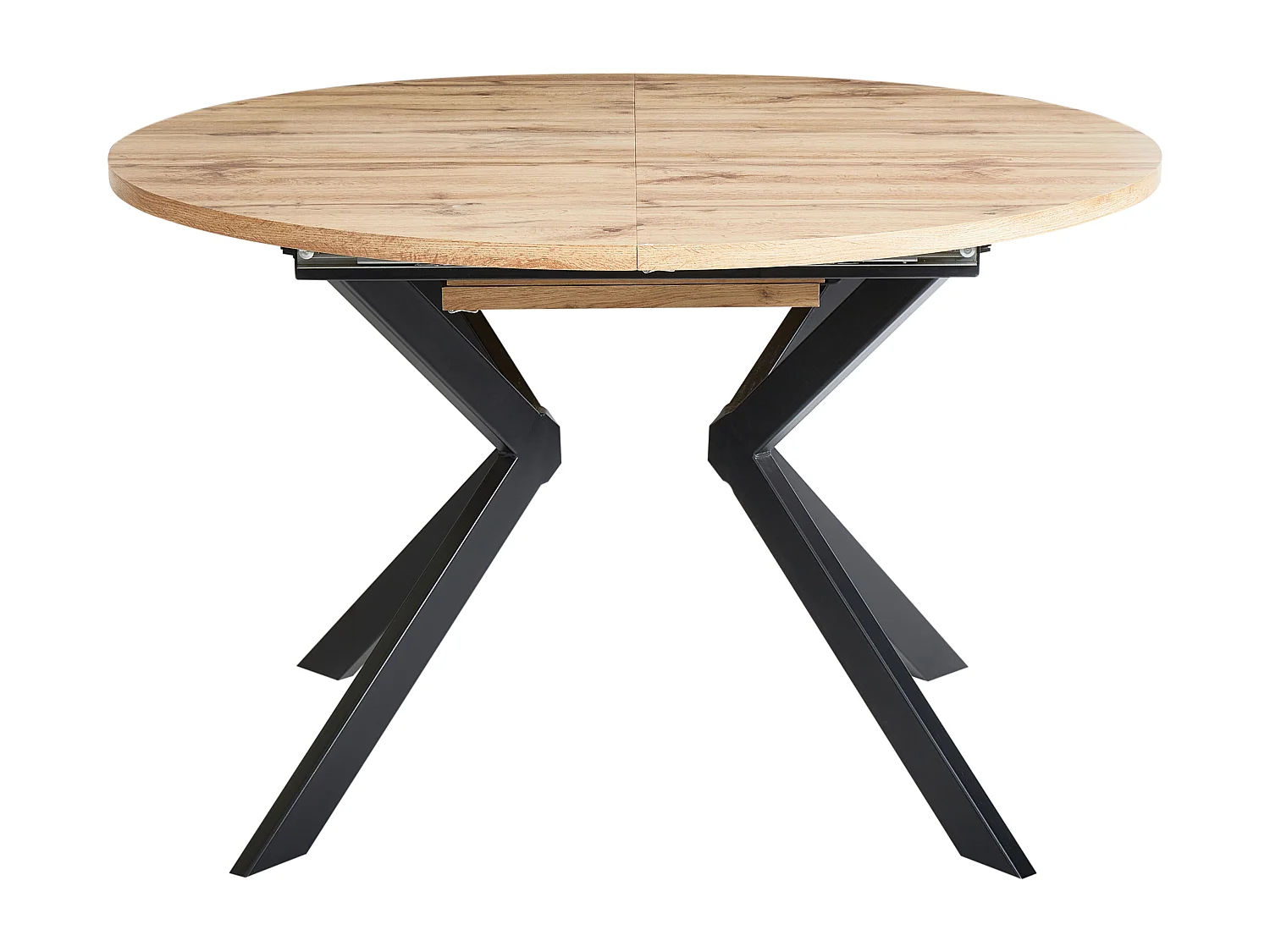 Mesa de comedor extensible CARLEA Marrón claro 120/160 cm 120 cm