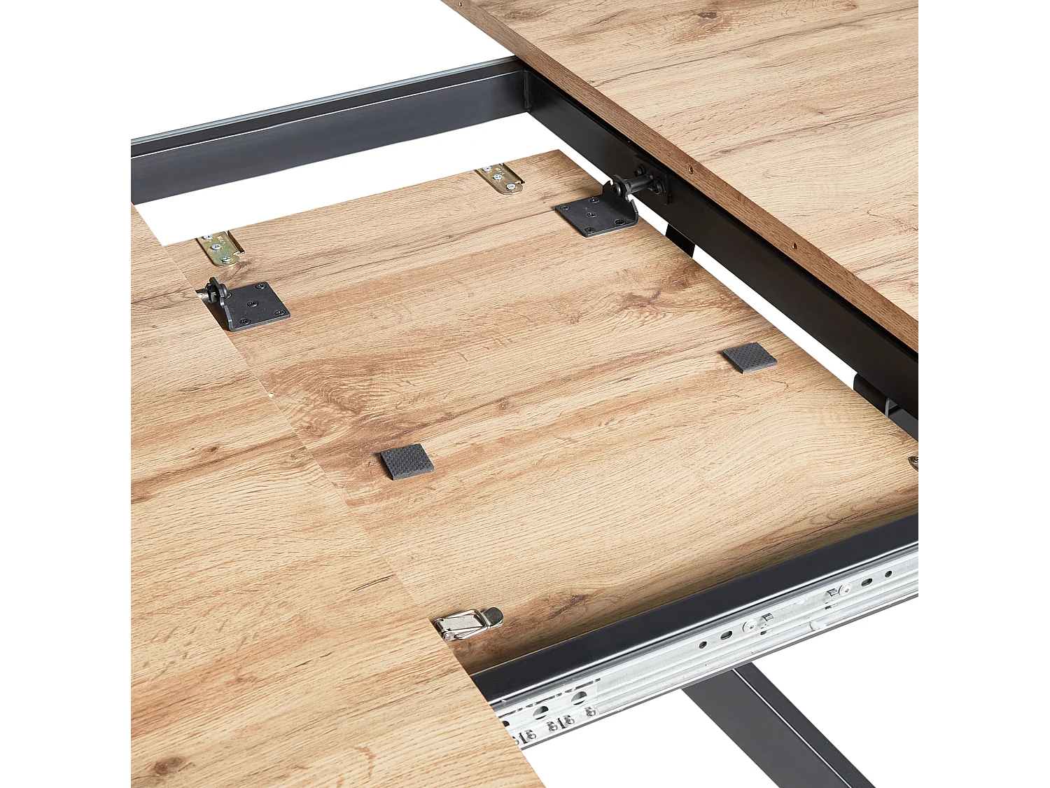 Mesa de comedor extensible CARLEA Marrón claro 120/160 cm 120 cm