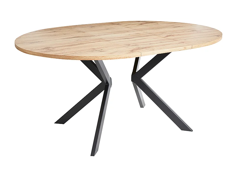 Ausziehbarer Esstisch CARLEA Hellbraun 120/160 cm 120 cm