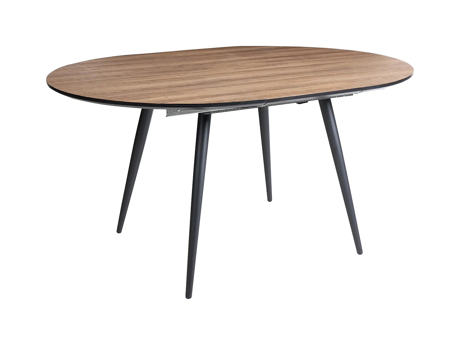 Table de salle à manger extensible SENIAC Marron 110/150 cm 112 cm
